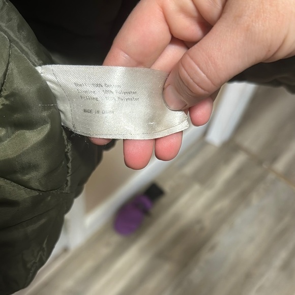 Green Military Field Coat with Quilted Lining men’s xl - Picture 7 of 9